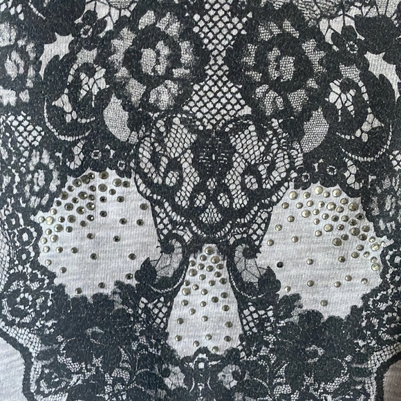 Express Crystal Skull Sweatshirt- so soft! - Picture 4 of 5